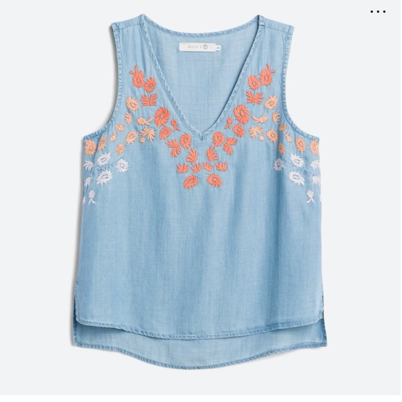 Billy T Molly Embroidered Tank - Picture 1 of 4